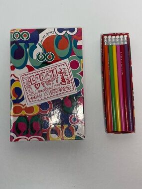 Coach Poppy Limited Edition Notebook & Pencil Set
